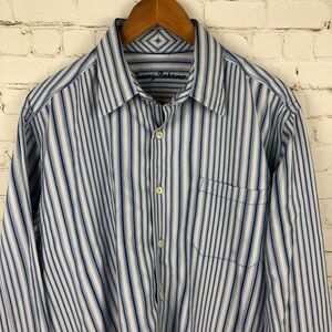 Tommy Bahama Blue Button Up Men's Sz Large